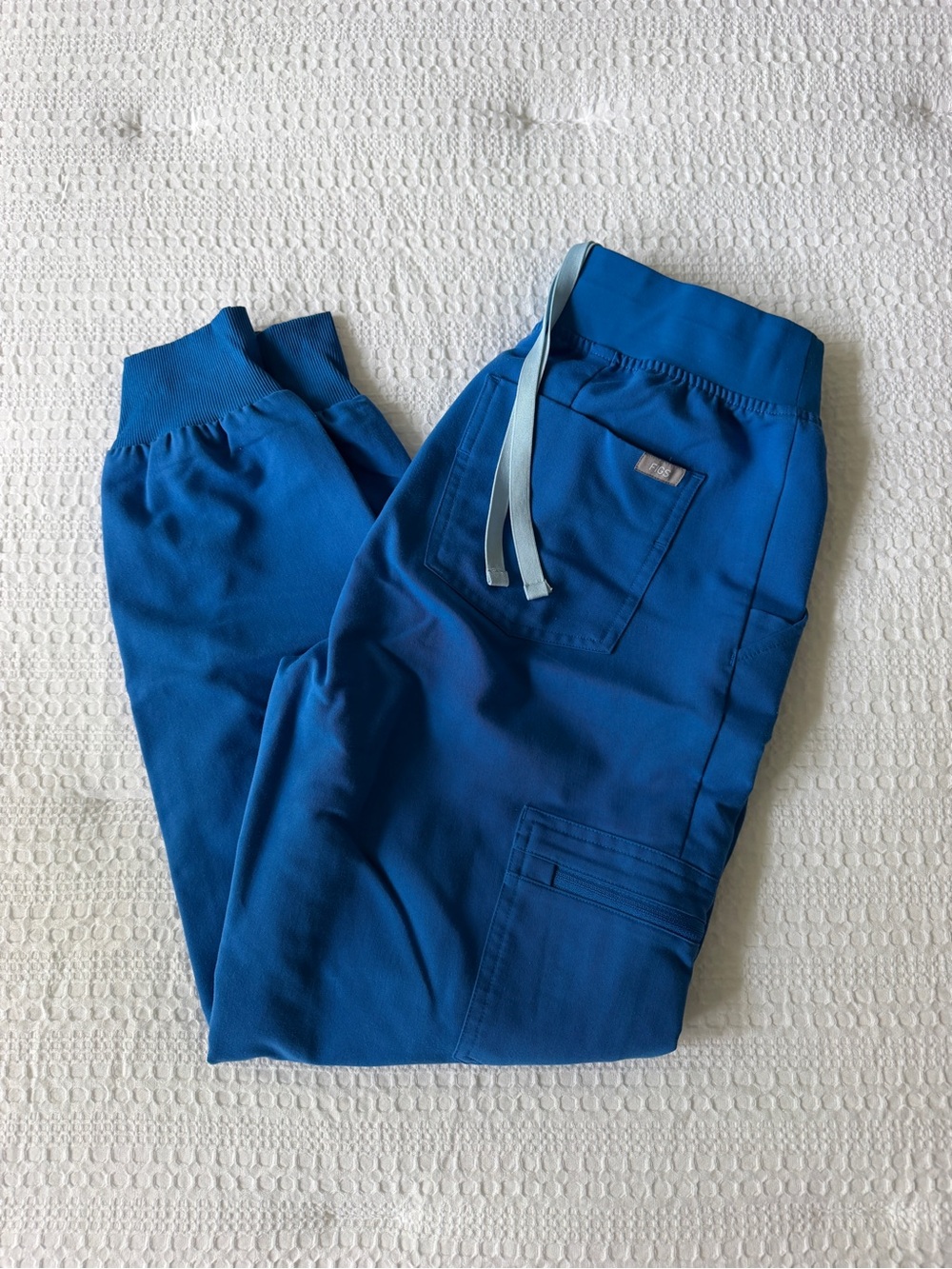 FIGS Zamora Jogger Scrub Pants Royal Blue Small Petite